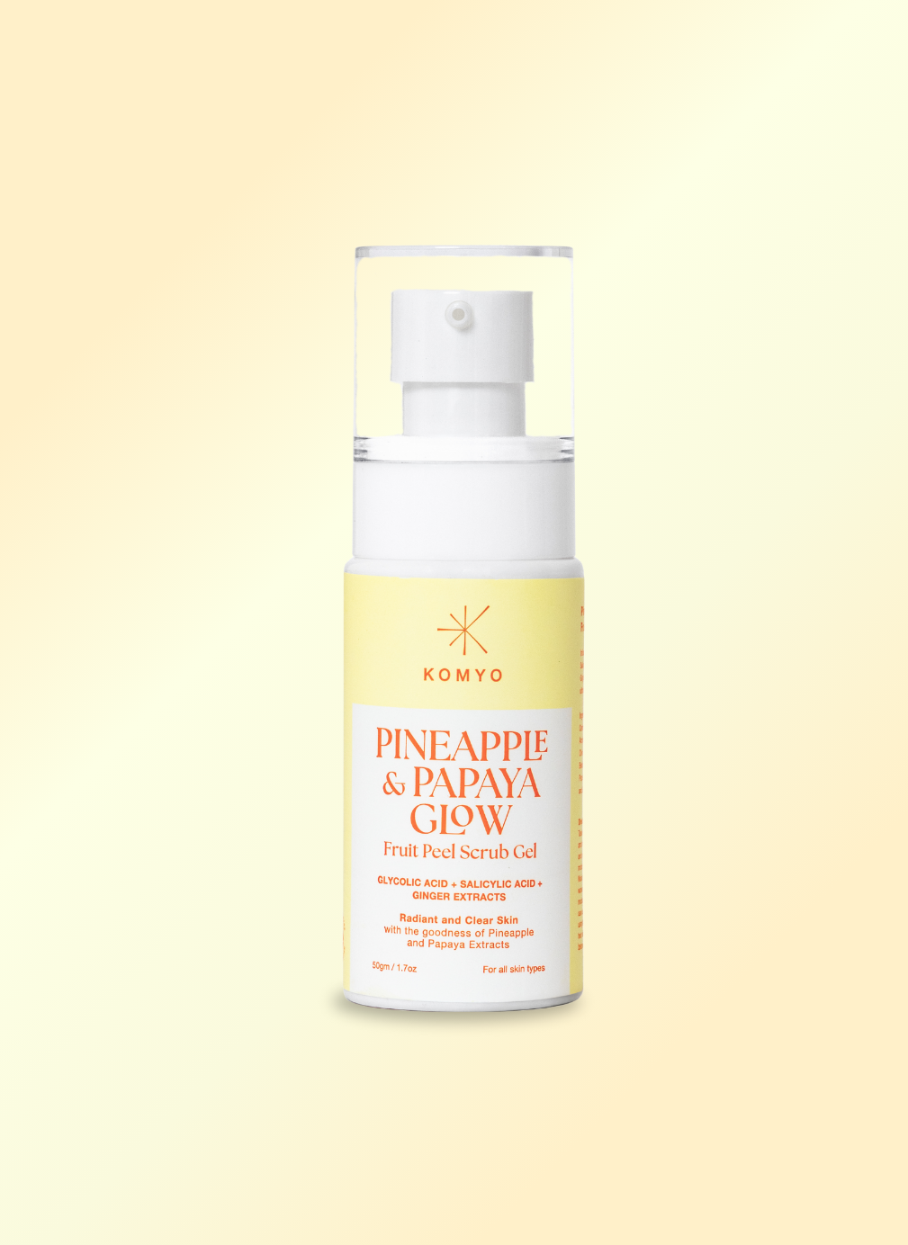 Komyo Pineapple & Papaya Glow scrub